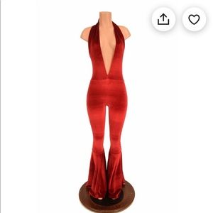 Red Velvet Jumpsuit
